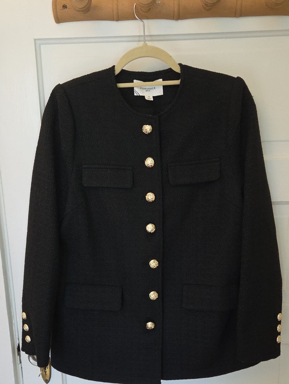 Tuckernuck Tweed Jennings Black Jacket Pomander Place M